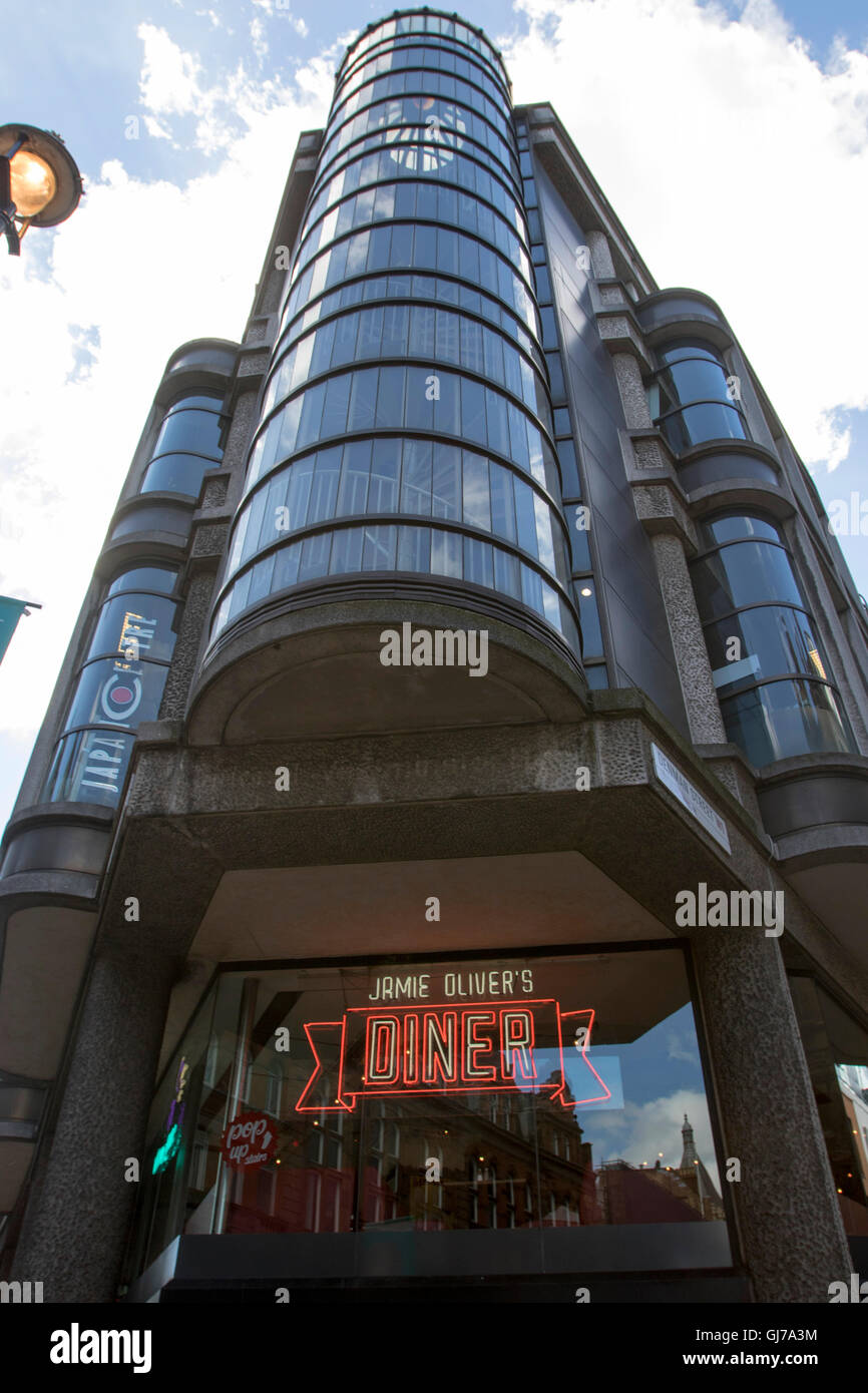 Jamie Olivers Diner an der Shaftesbury Avenue in London Stockfoto