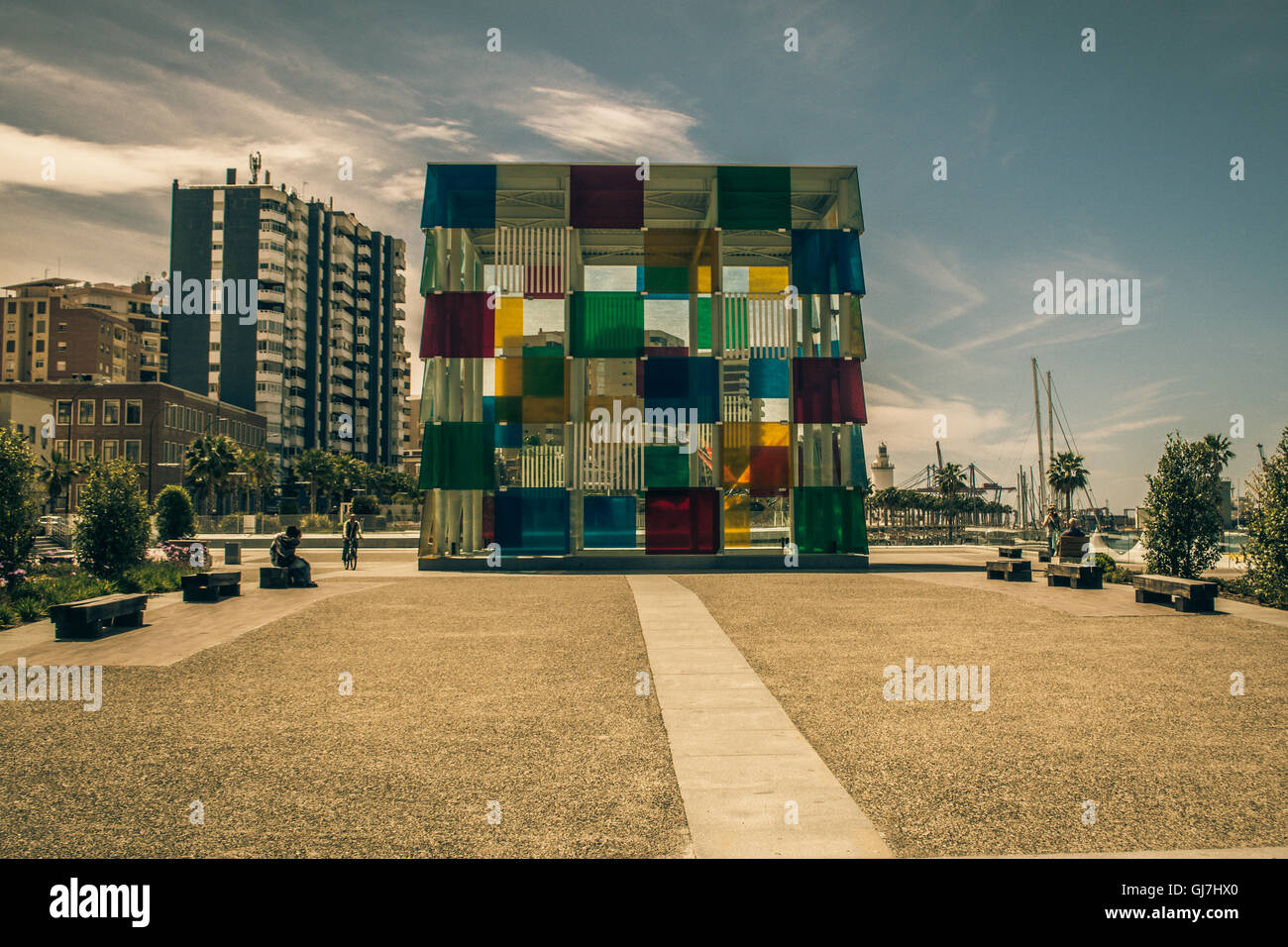Centre Pompidou malaga Stockfoto