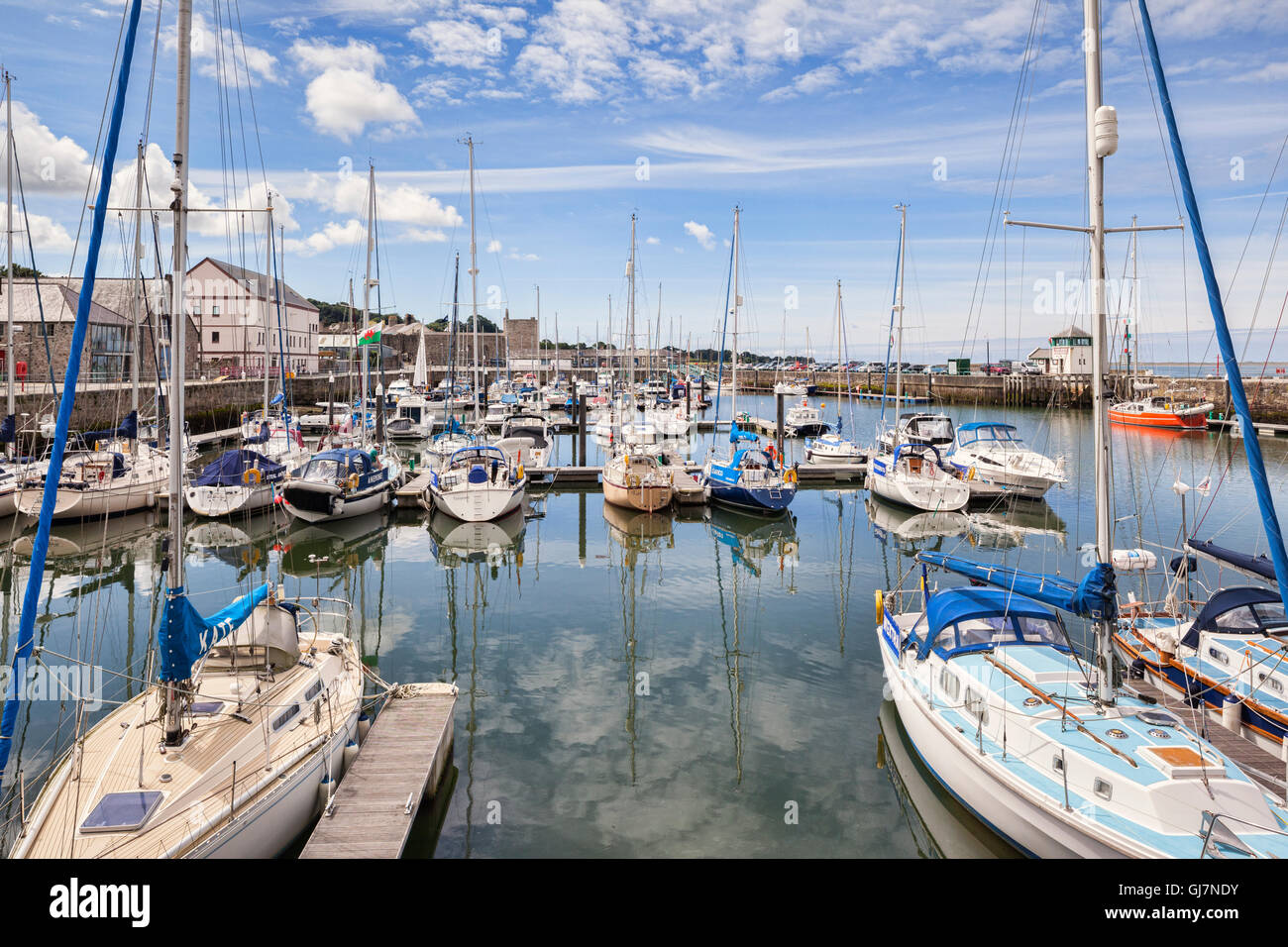 Victoria Dock, Caernarfon, Gwynedd, Wales, UK Stockfoto
