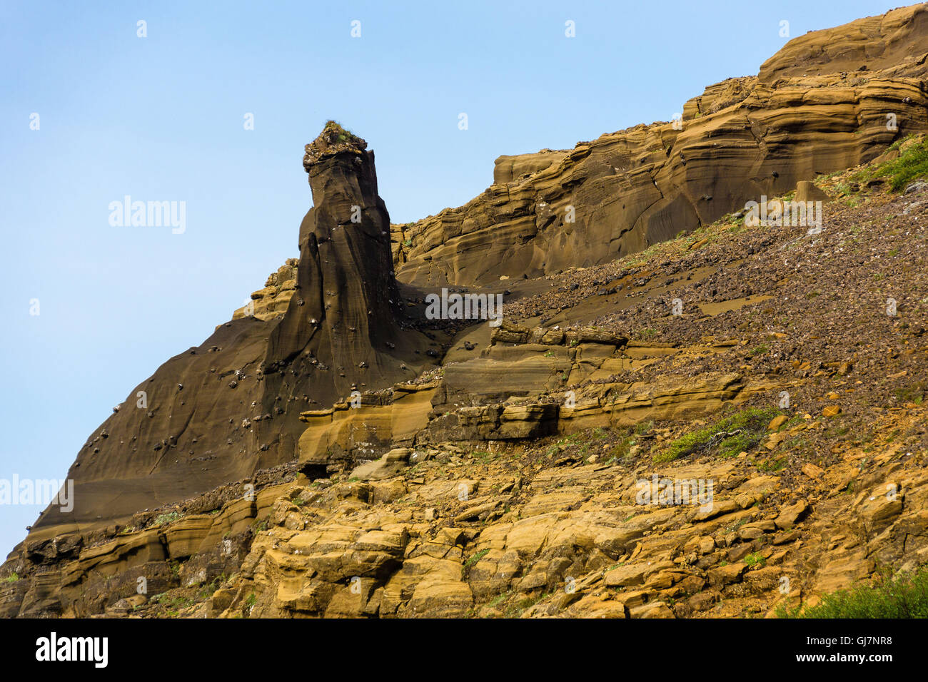 Laugardalur, phallischen Felsen Nadel Stockfoto