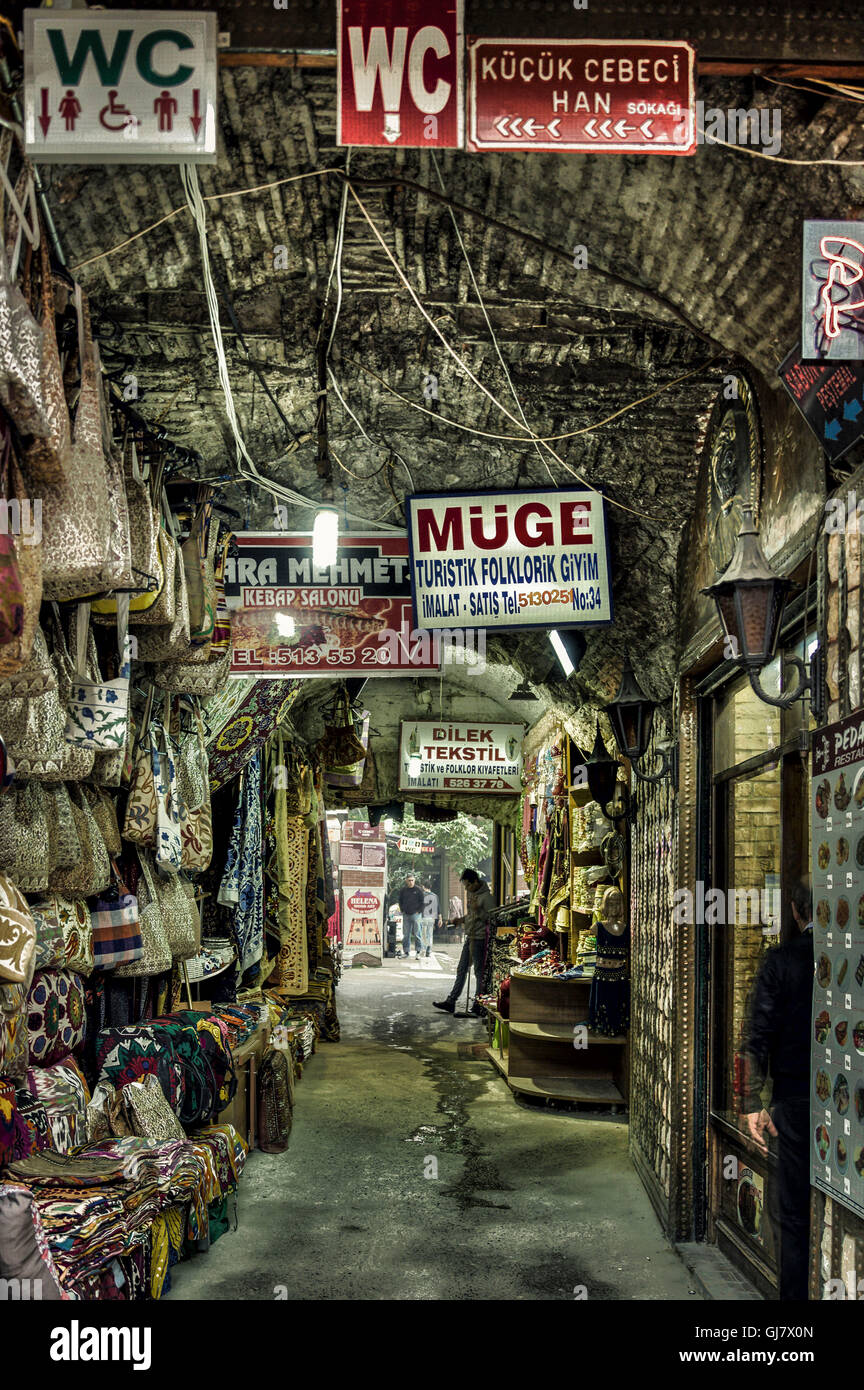 Türkei, Istanbul, Markt, Seitenstraße, Lane, Geschäfte, Vertrieb, shopping street, alltäglichen Leben, täglich Stockfoto