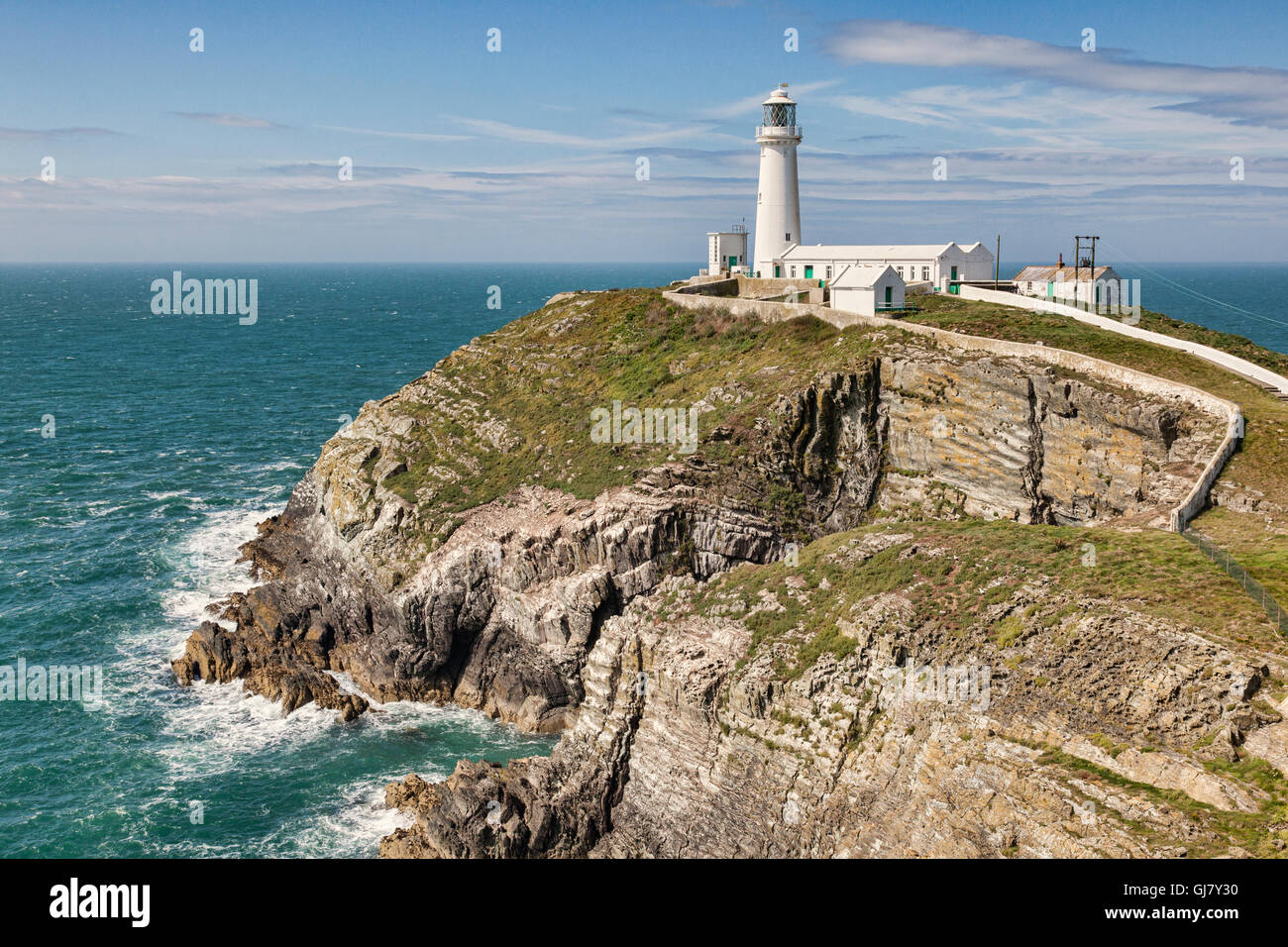 South Stack Leuchtturm, Anglesey, Wales, UK Stockfoto