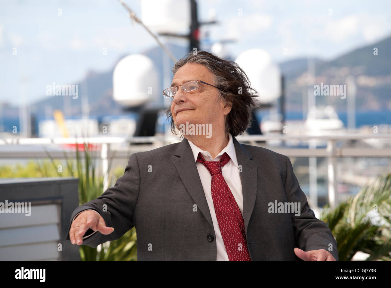 Schauspieler Jean-Pierre Leaud La Mort De Louis Xiv Film Foto rufen bei der 69. Filmfestspielen von Cannes Donnerstag, 19. Mai 2016 Stockfoto