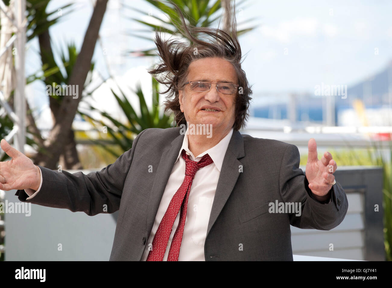 Schauspieler Jean-Pierre Leaud La Mort De Louis Xiv Film Foto rufen bei der 69. Filmfestspielen von Cannes Donnerstag, 19. Mai 2016 Stockfoto