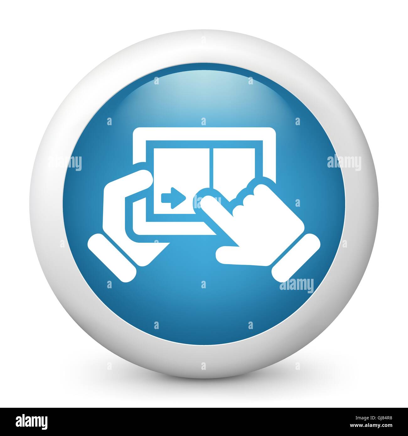 Touchscreen-Schiebe-Symbol Stock Vektor