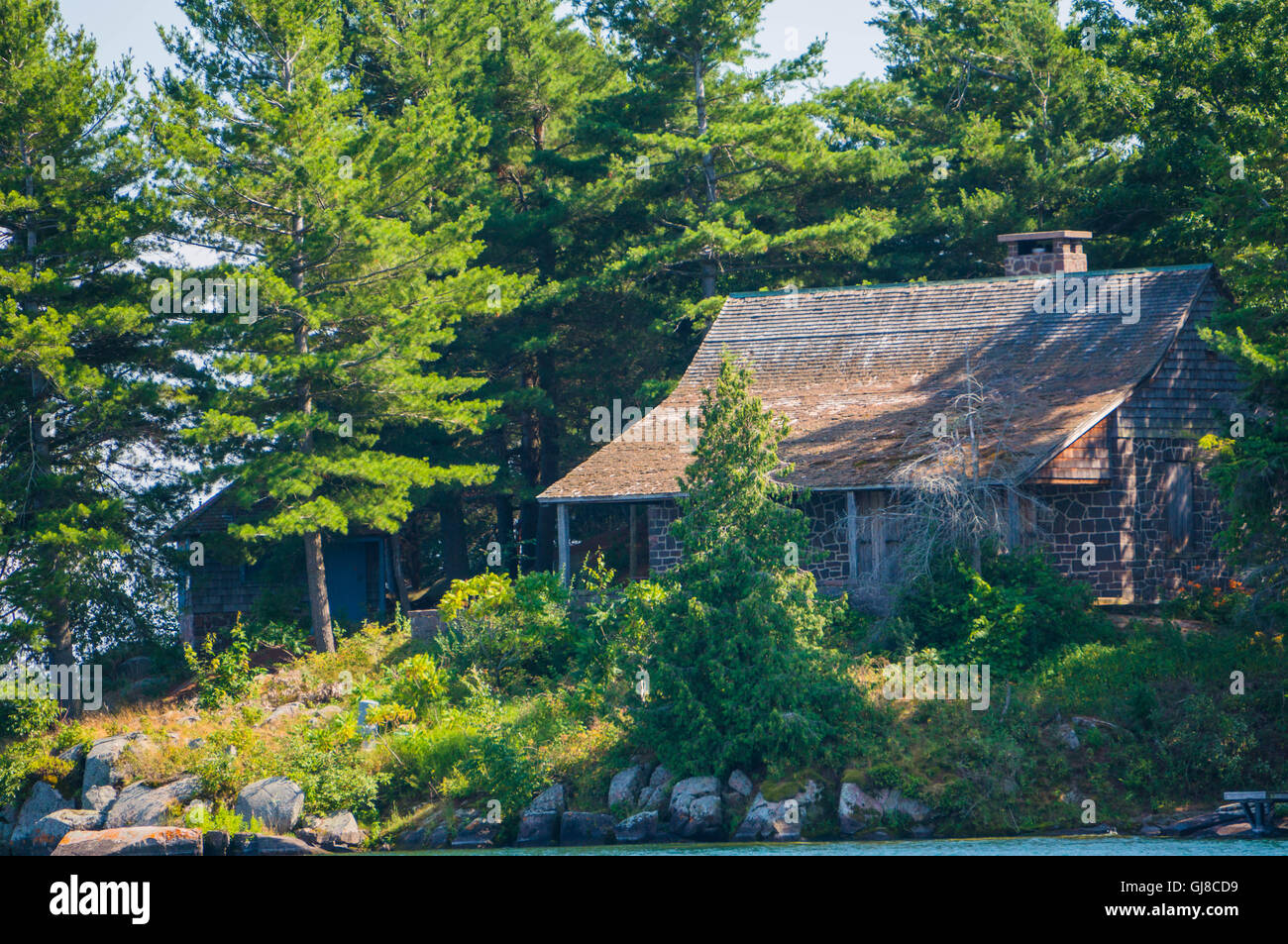 Zu Hause in Thousand Islands Region von Kanada. Stockfoto