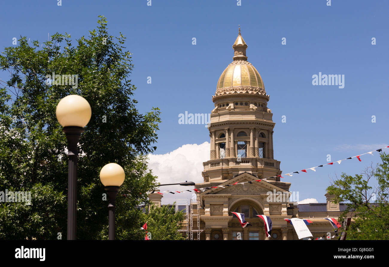 Cheyenne Wyoming Innenstadt Capitol Building Legislative Zentrum Hauptstadt Stockfoto