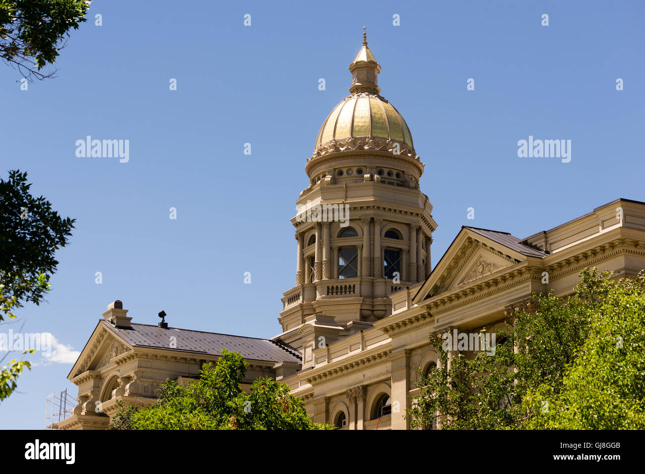 Cheyenne Wyoming Innenstadt Capitol Building Legislative Zentrum Hauptstadt Stockfoto