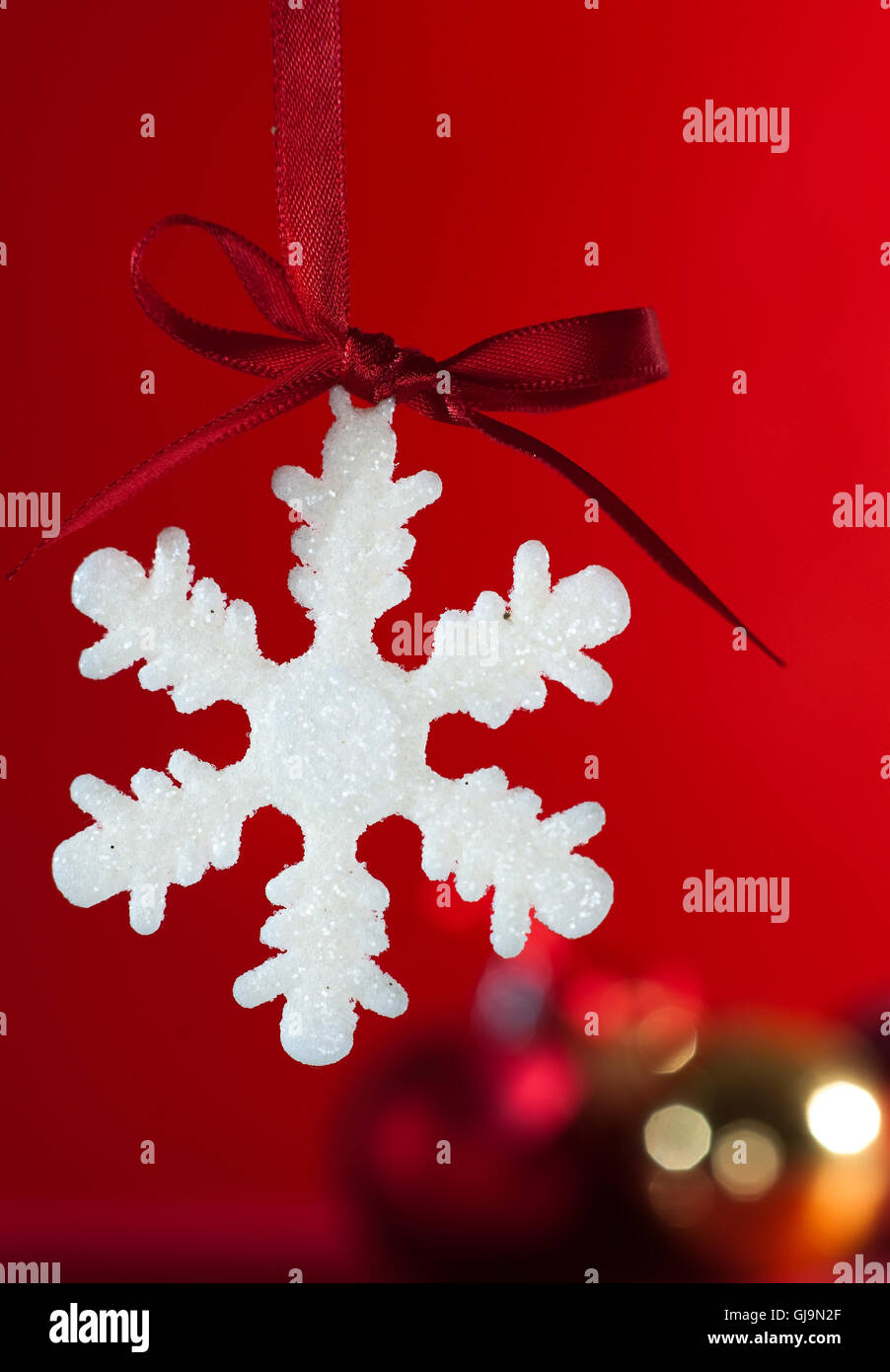 Weihnachten Schneeflocke Stockfoto