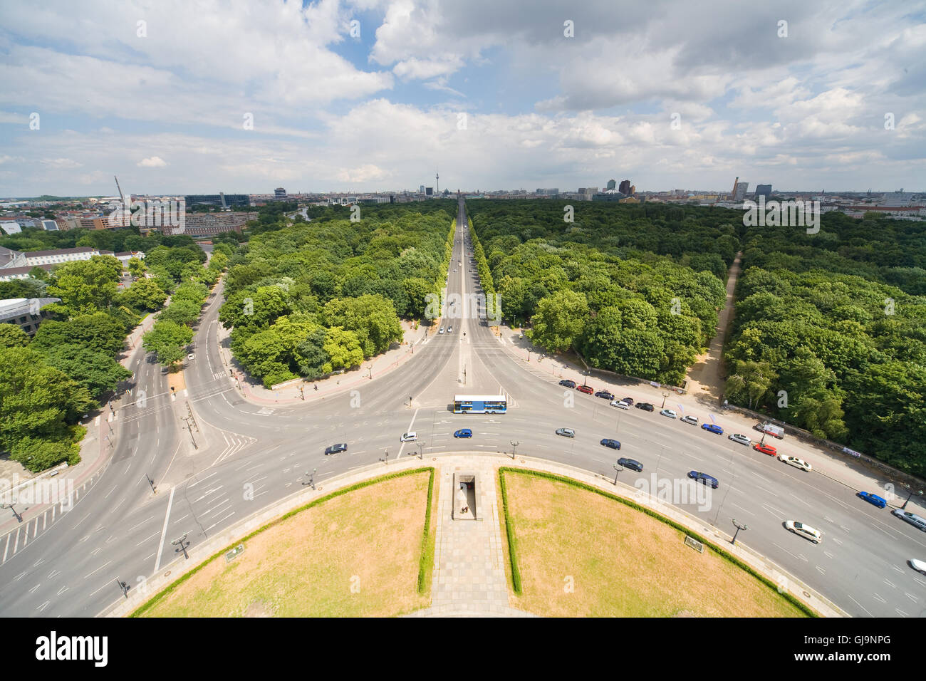 Panorama von Berlin Stockfoto