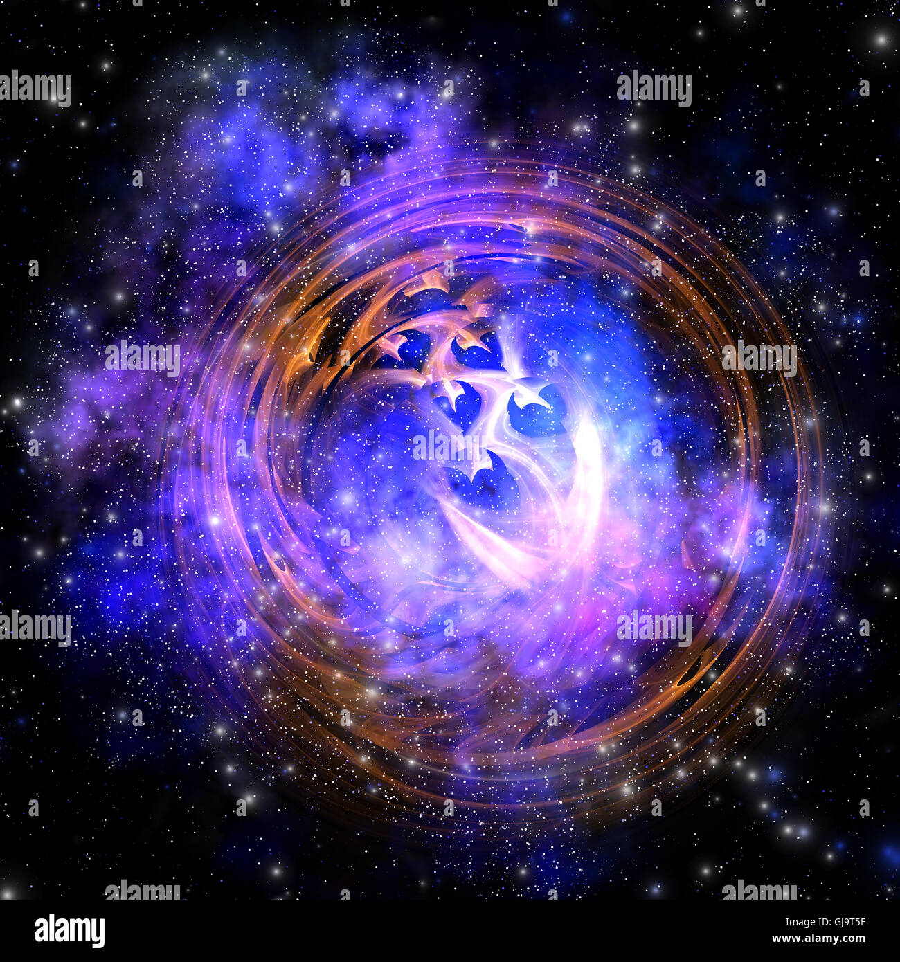 SUPERNOVA-ÜBERREST Stockfoto