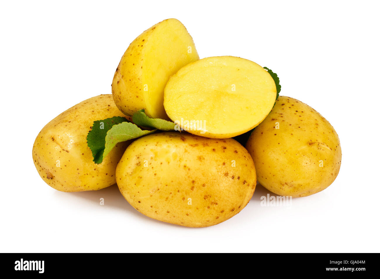 Süße Batata Kartoffel, Isolated on White Background Stockfoto