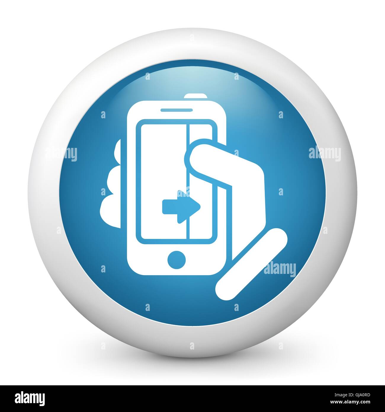 Touchscreen-Schiebe-Symbol Stock Vektor