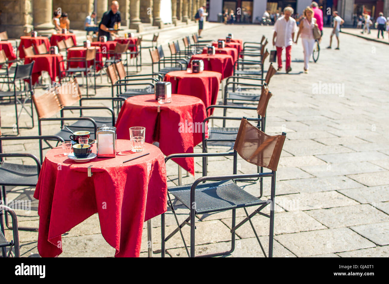 traditionelles italienisches Bistro befindet sich in Bologna Emilia Romagna Stockfoto