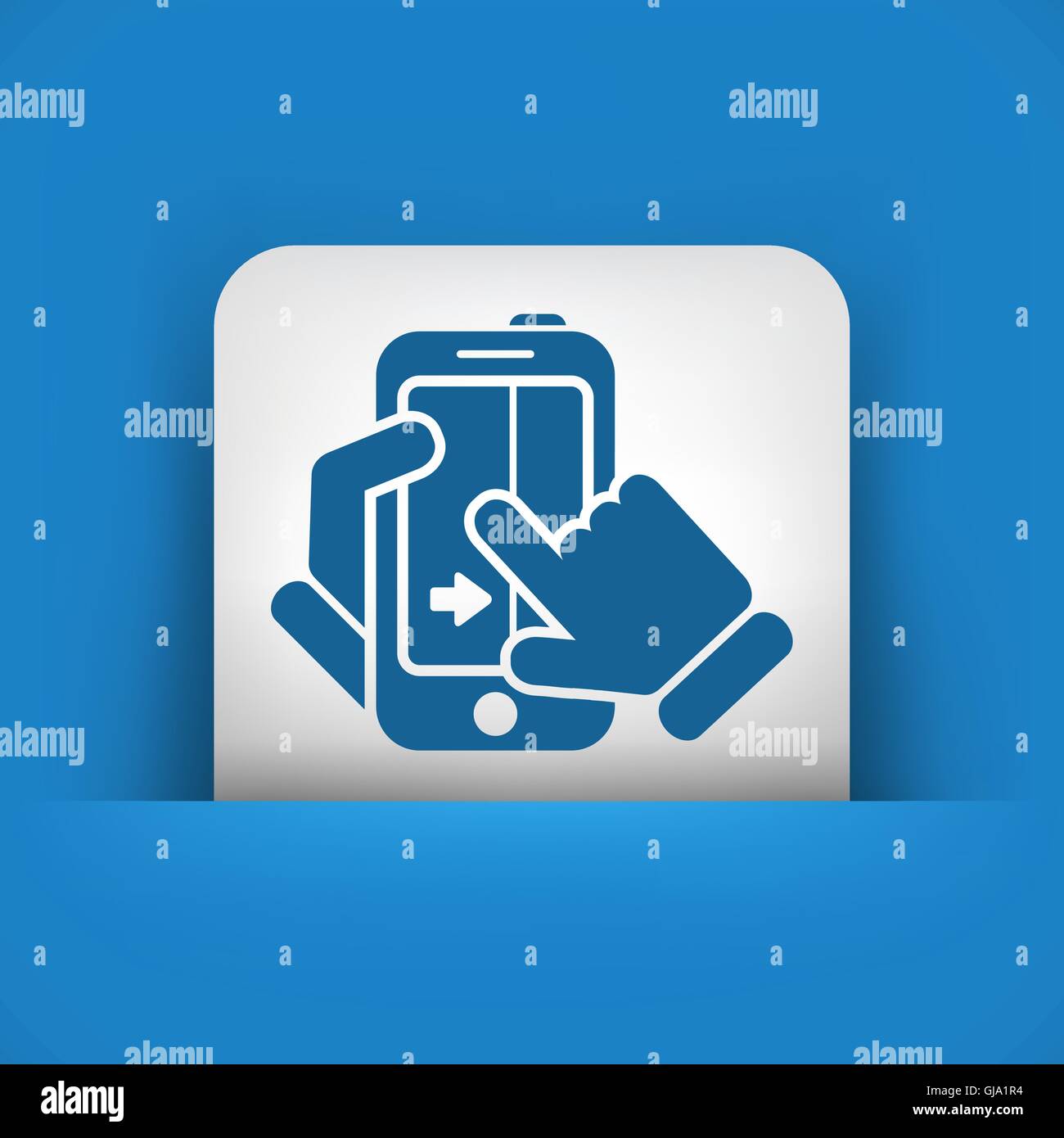 Touchscreen-Schiebe-Symbol Stock Vektor