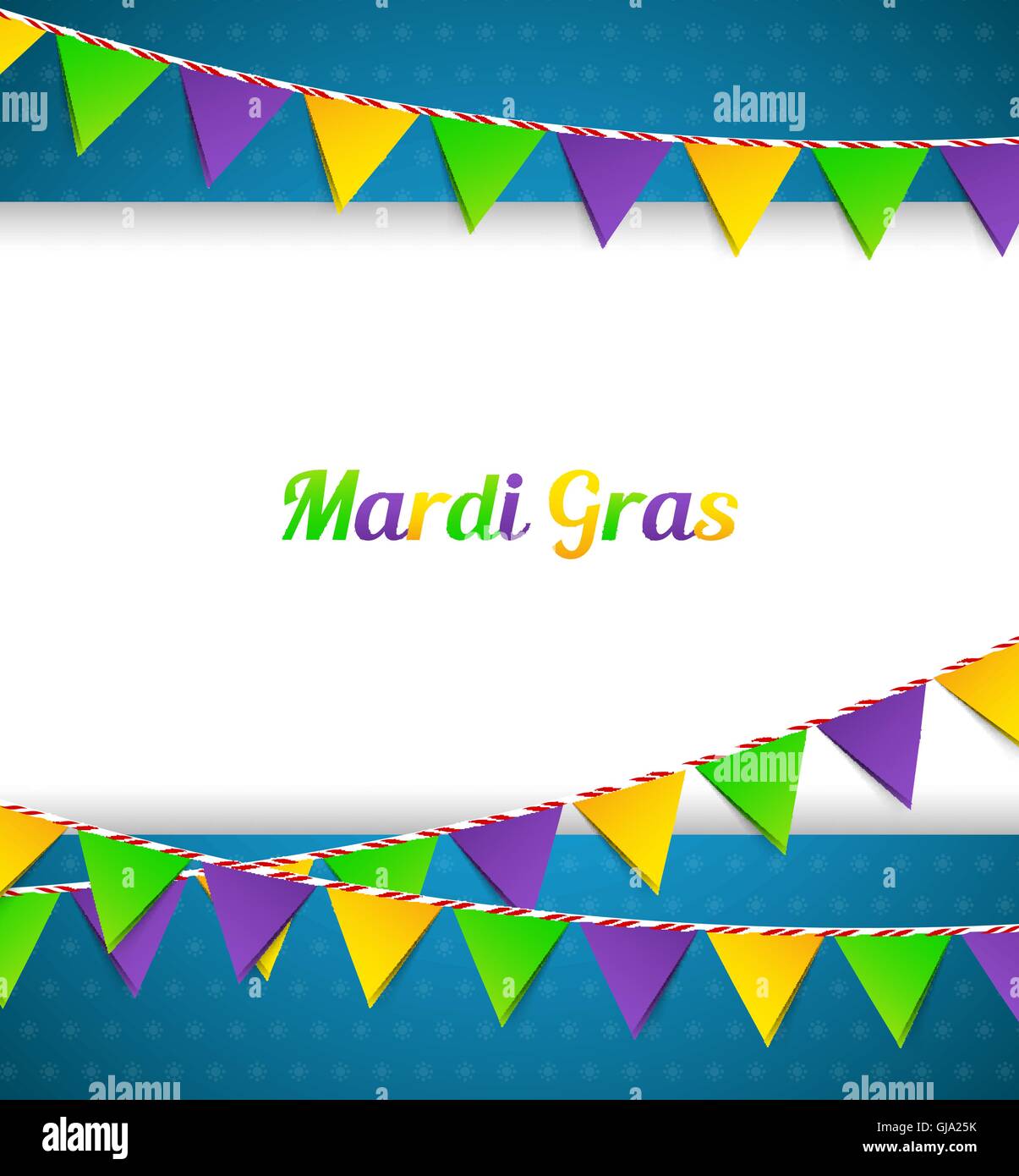 Karneval-Hintergrund mit Flaggen Stock Vektor