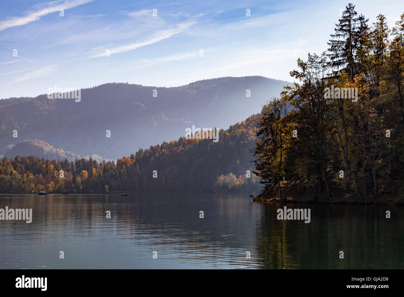 Slowenien, Bled, Bled See, Stockfoto