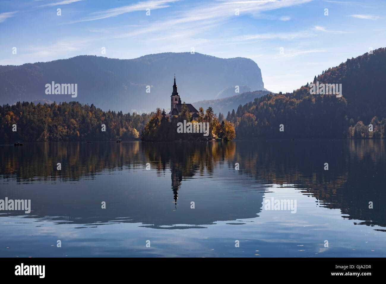 Slowenien, Bled, Bled See, Stockfoto