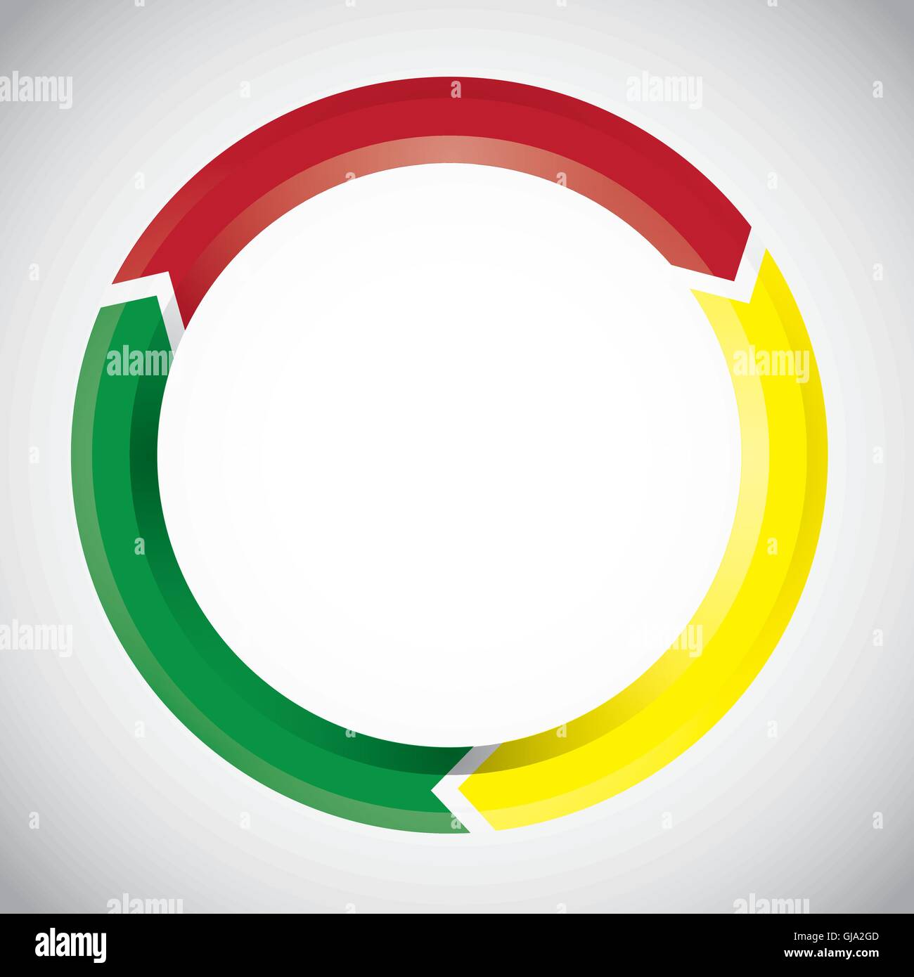 Vektor bunte kreisförmigen Pfeil Diagramm Stock Vektor