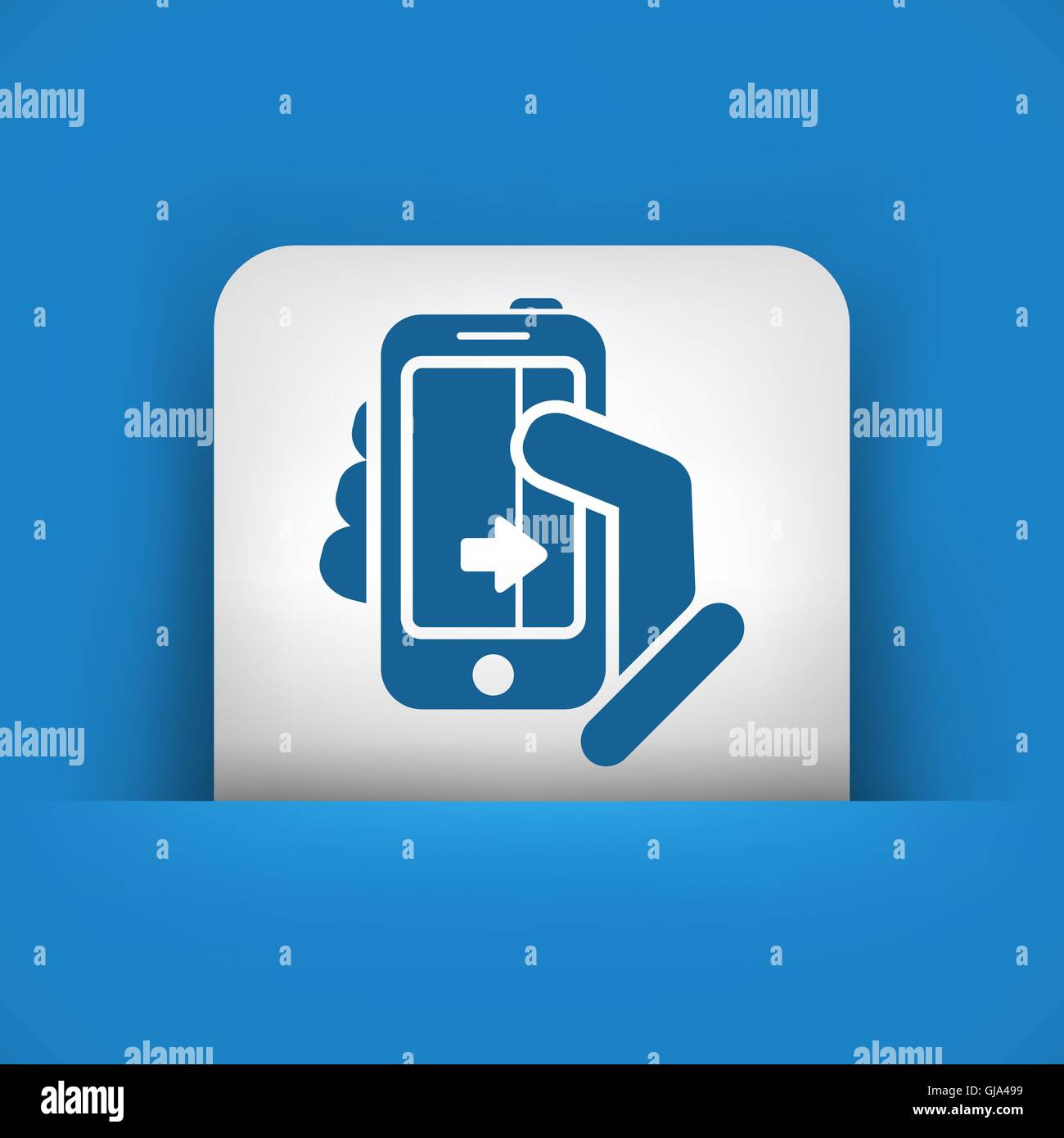 Touchscreen-Schiebe-Symbol Stock Vektor