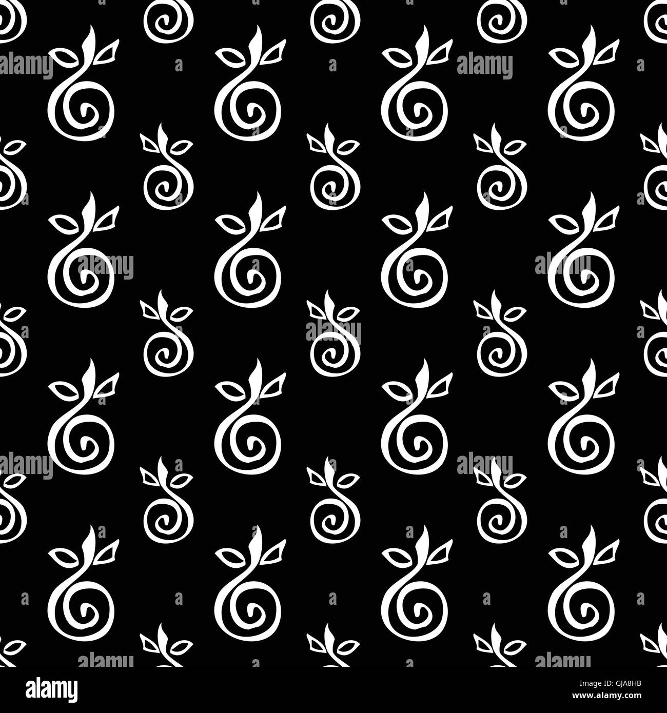 nahtlose Muster mit Apfel Stock Vektor