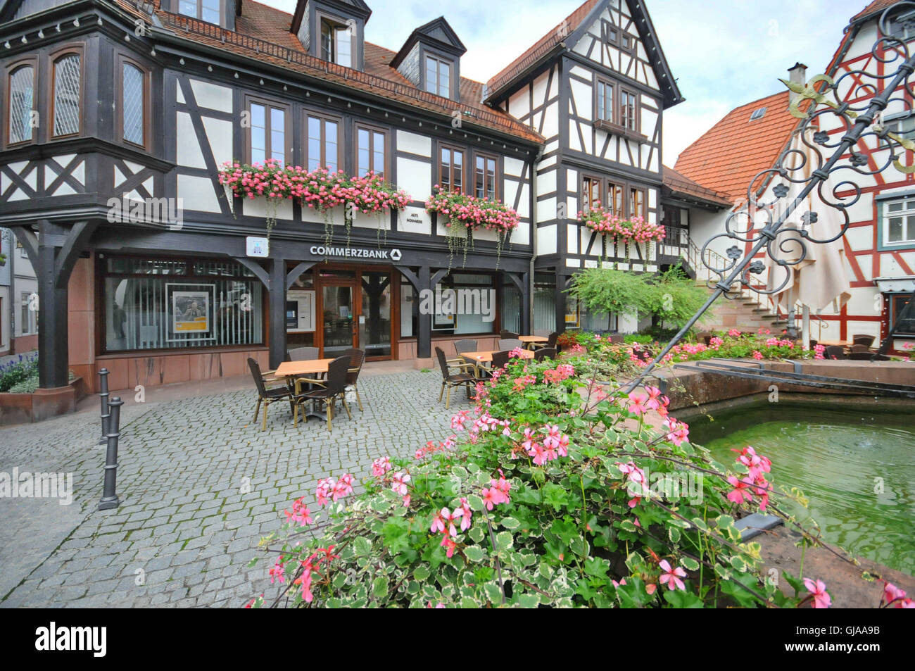 Deutschland, Hessen, "Michelstadt", Altstadt Stockfoto