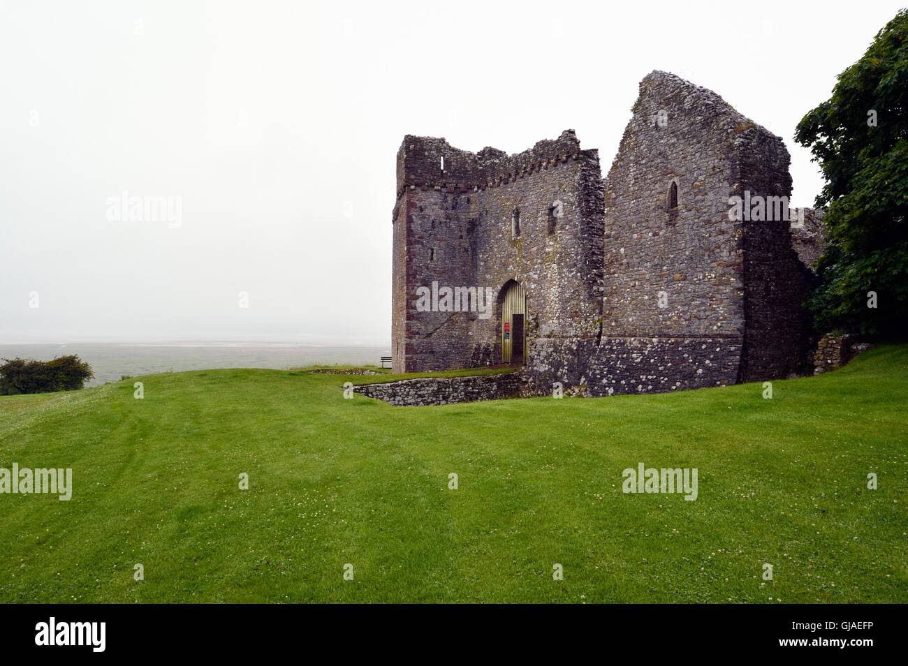 Ruinen von Weobley Castle in Gower, wales Stockfoto