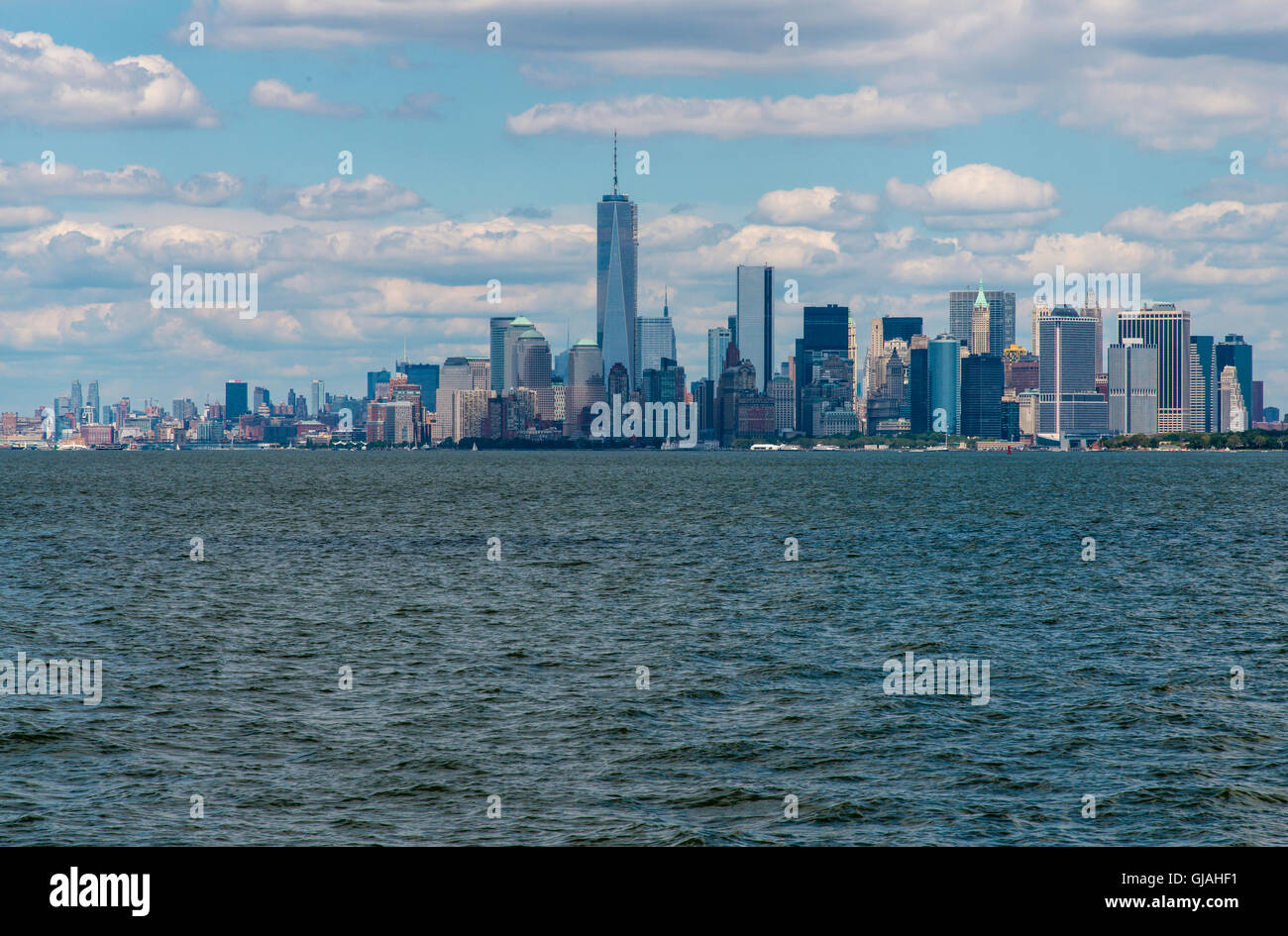 Skyline von Manhattan New York Stockfoto