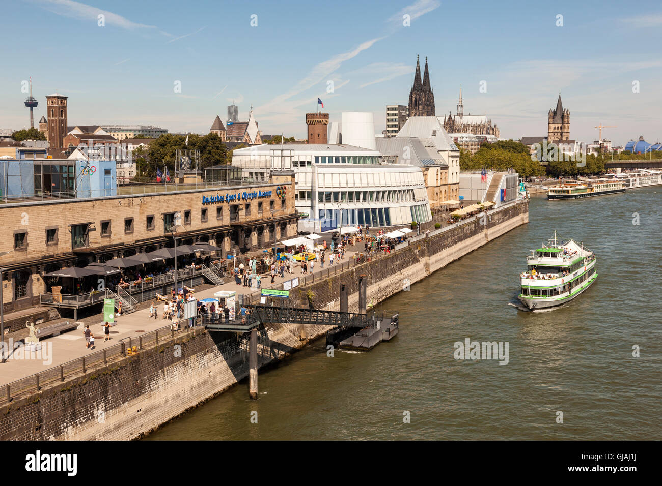 Olympiasieger und Schokoladen Museum in Köln, Deutschland Stockfoto