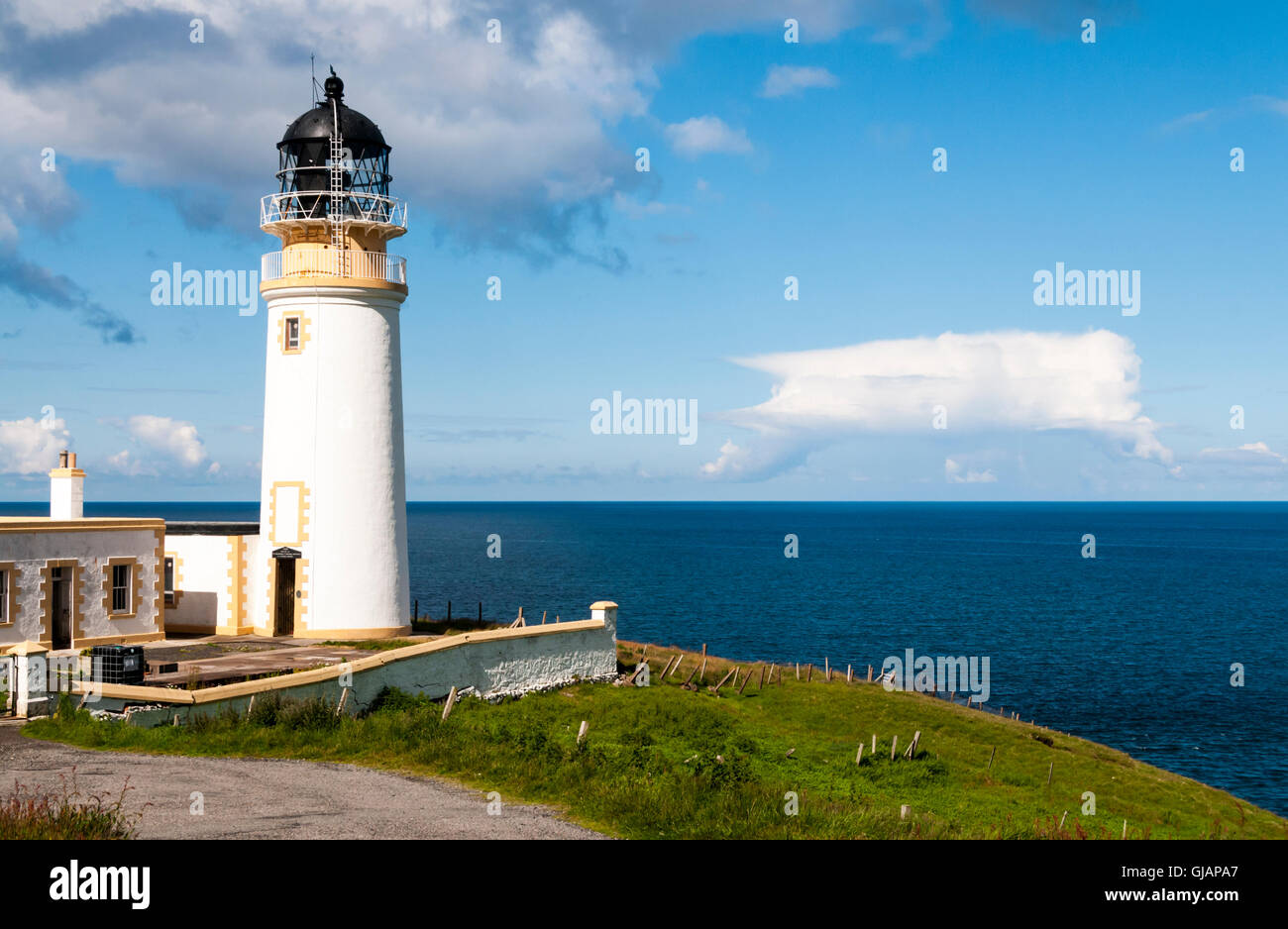 Tiumpan Head Leuchtturm am Ende der Halbinsel "Auge" auf der Isle of Lewis auf den äußeren Hebriden. Stockfoto