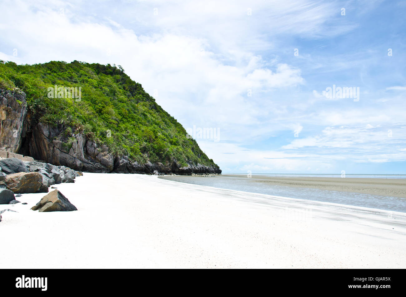 Tham Sai Beach, Pranburi, Thailand Stockfoto