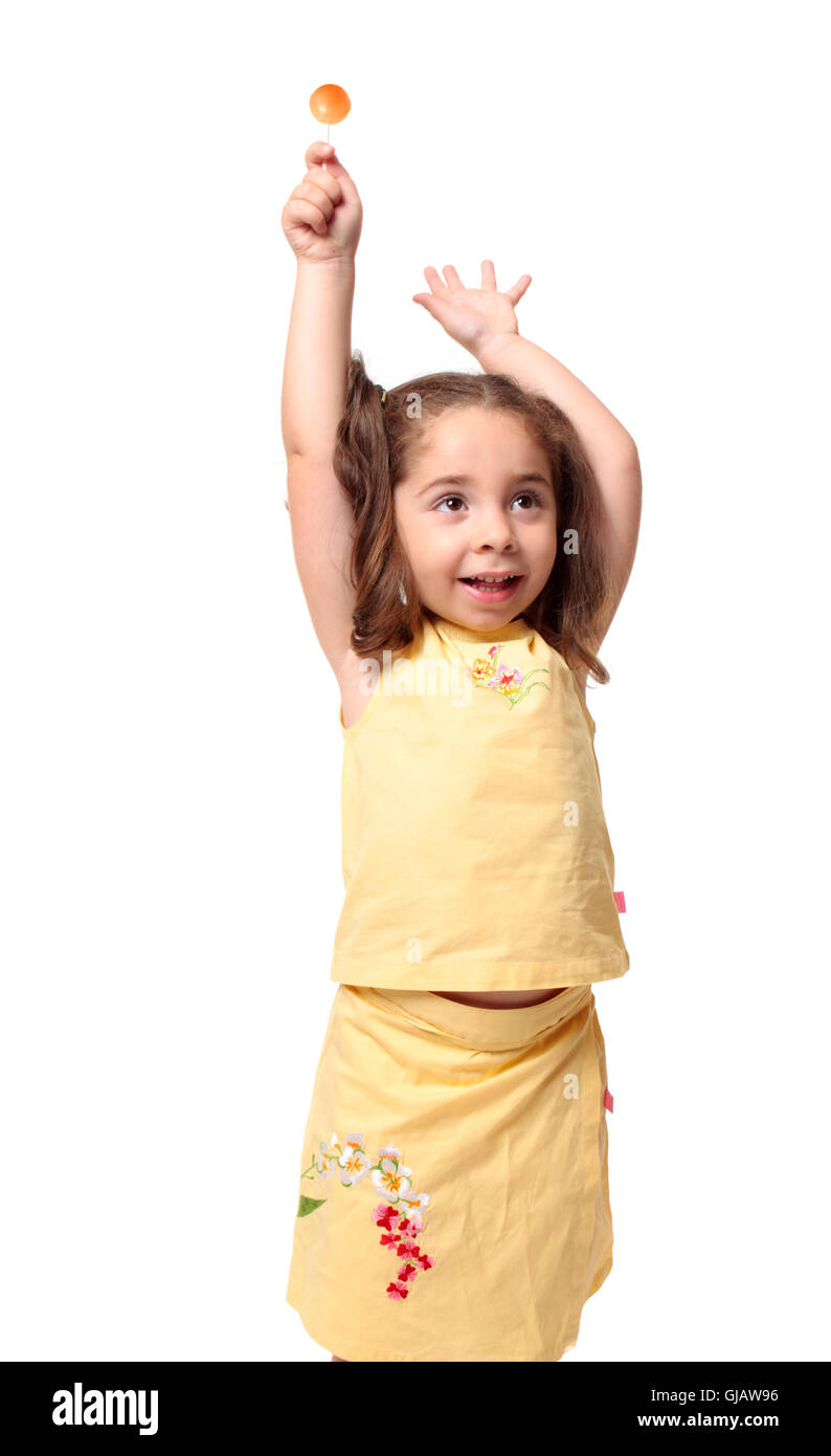 Süßes Mädchen mit Süßigkeiten lollipop Stockfoto Süßes Mädchen mit Süßigkeiten lollipop Stockfoto