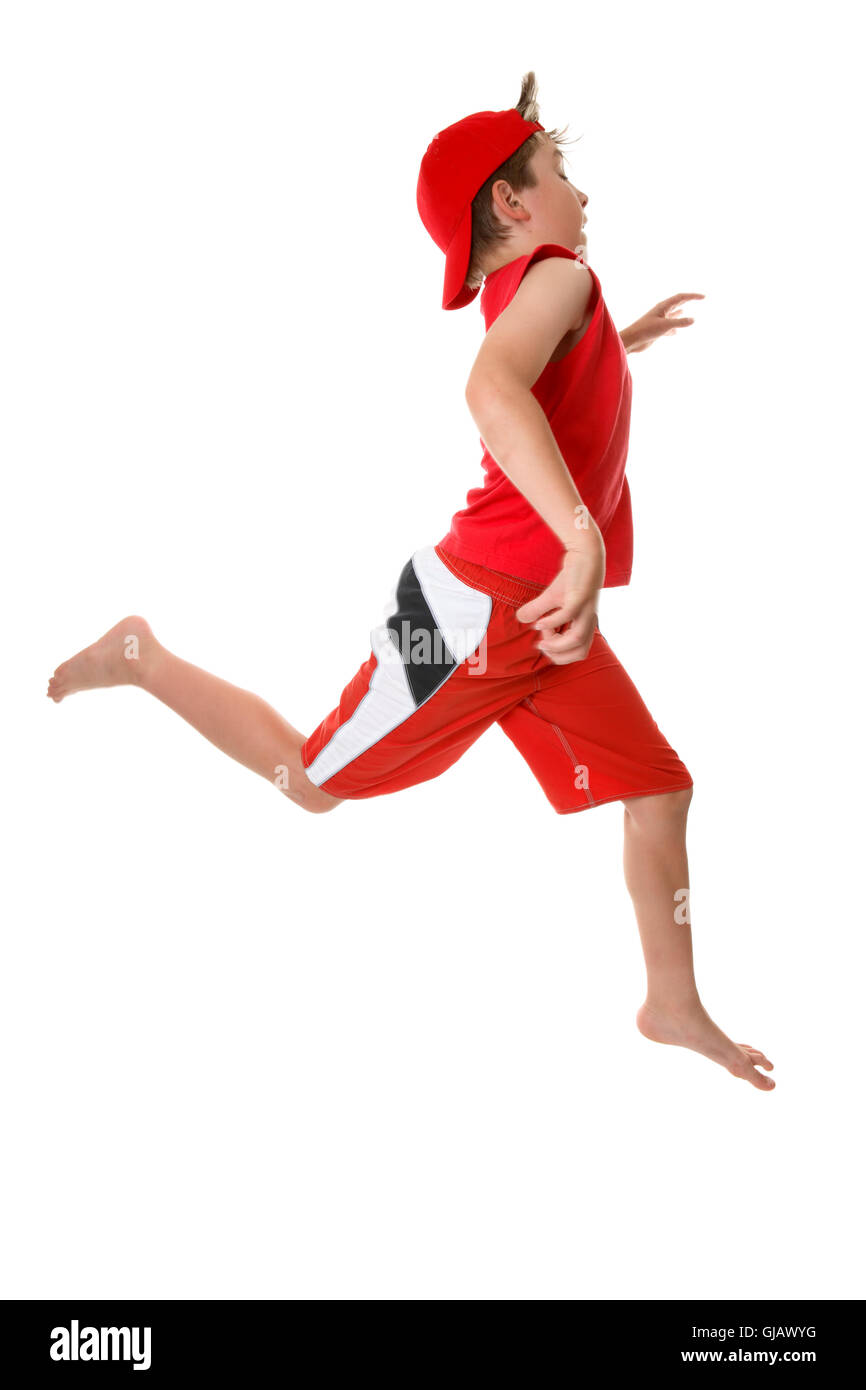 Kind schnell laufen Stockfoto