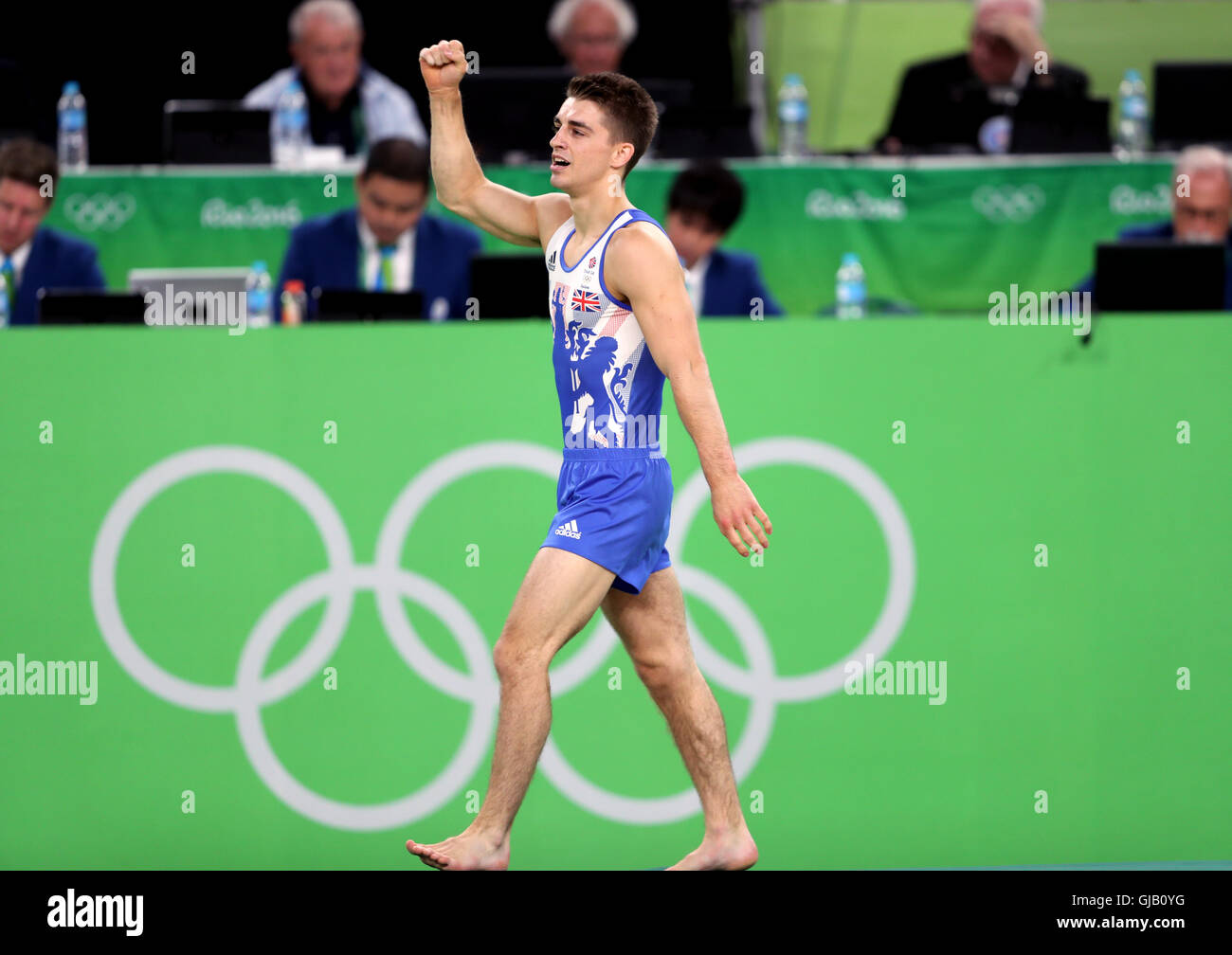 Der Brite Max Whitlock während die Männer Stock am neunten Tag der Olympischen Spiele in Rio, Brasilien. Stockfoto