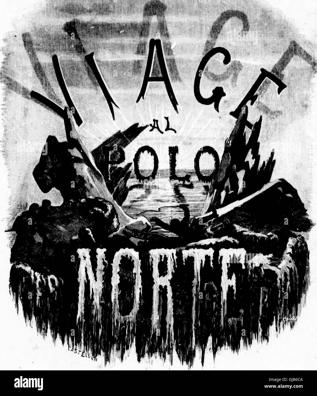 Viajes al Polo Norte Por el Capitán Nares con Los Buques De La Marina real Britanica el 'Alert' y el 'Entdeckung' (1875-1876) y Por le Arzt Nordenskiold auf el 'Vega' (1879-1880) (Mikroform) (1882) Stockfoto