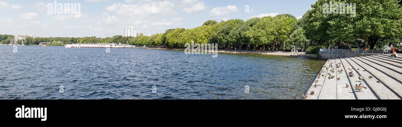 Tegel, der Greenwich-Promenade, der Hafen und der Tegeler See, Tegel, Berlin, Deutschland Stockfoto