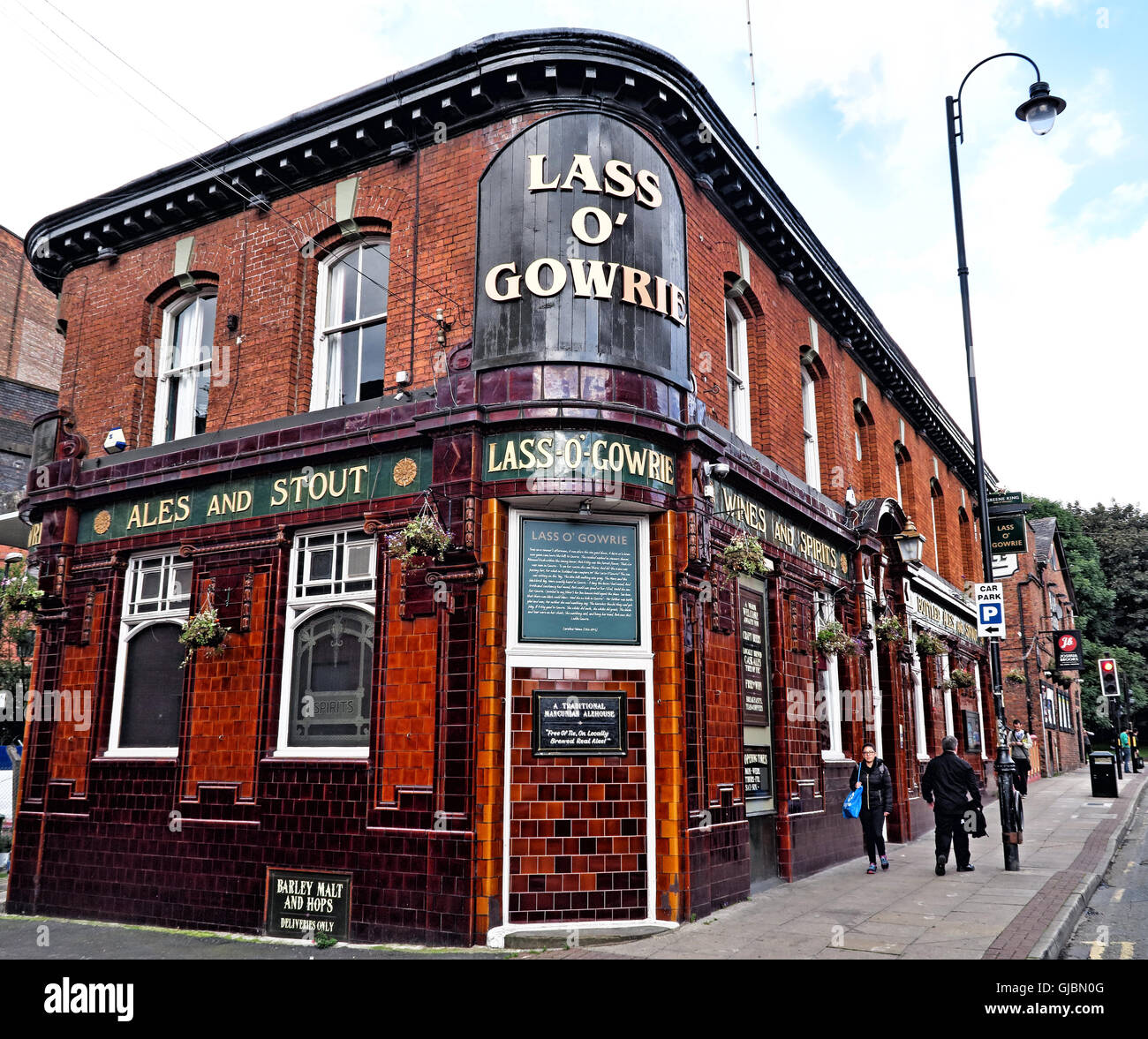 Lass, o Gowrie Pub, 36 Charles Street, Manchester, North West England, Großbritannien, M1 7DB Stockfoto