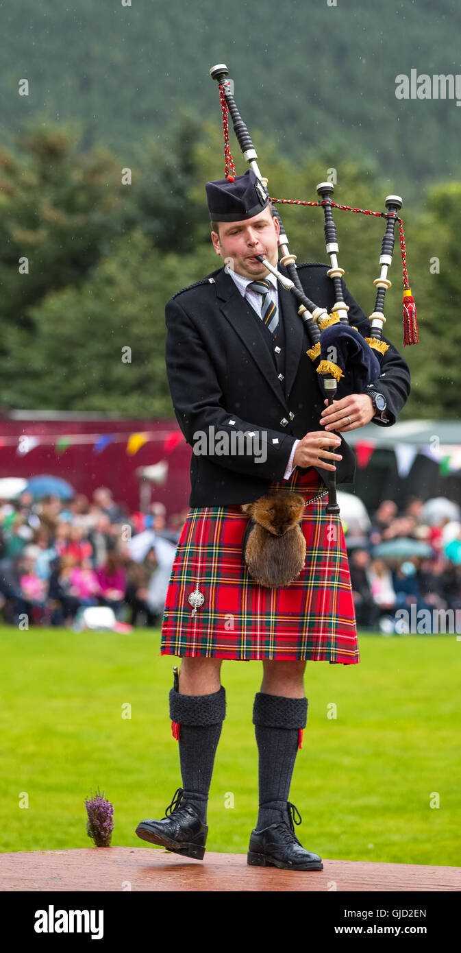 Ballater, Aberdeenshire, Schottland, Großbritannien. 11. August 2016. Dies ist eine Szene aus die Aktivitäten in Ballater Highland Games. Stockfoto