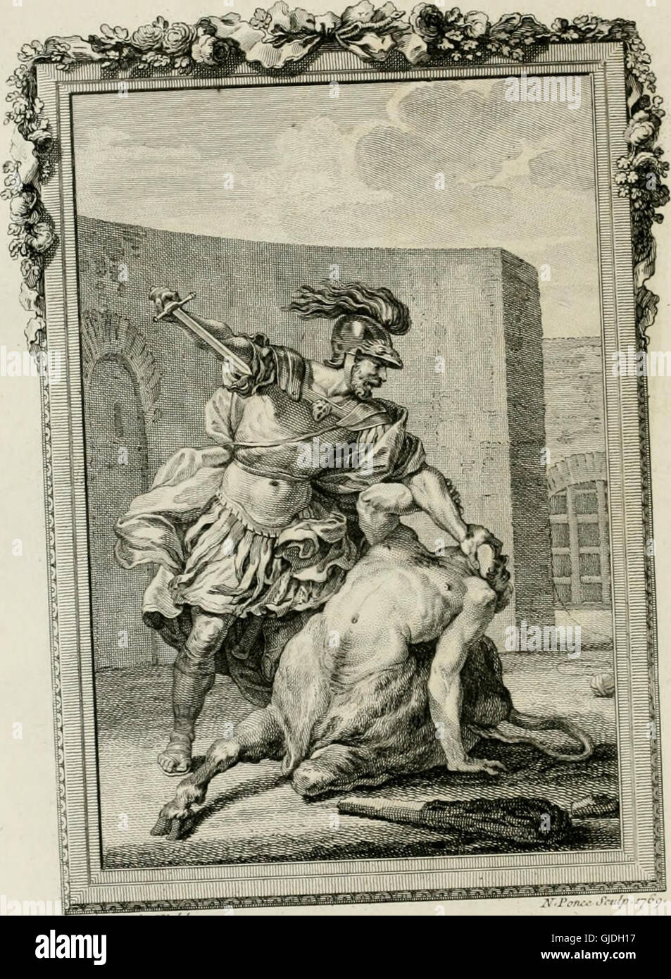 Les d'Ovide - Metamorphosen de Latin et de franC3A7ois (1767) Stockfoto