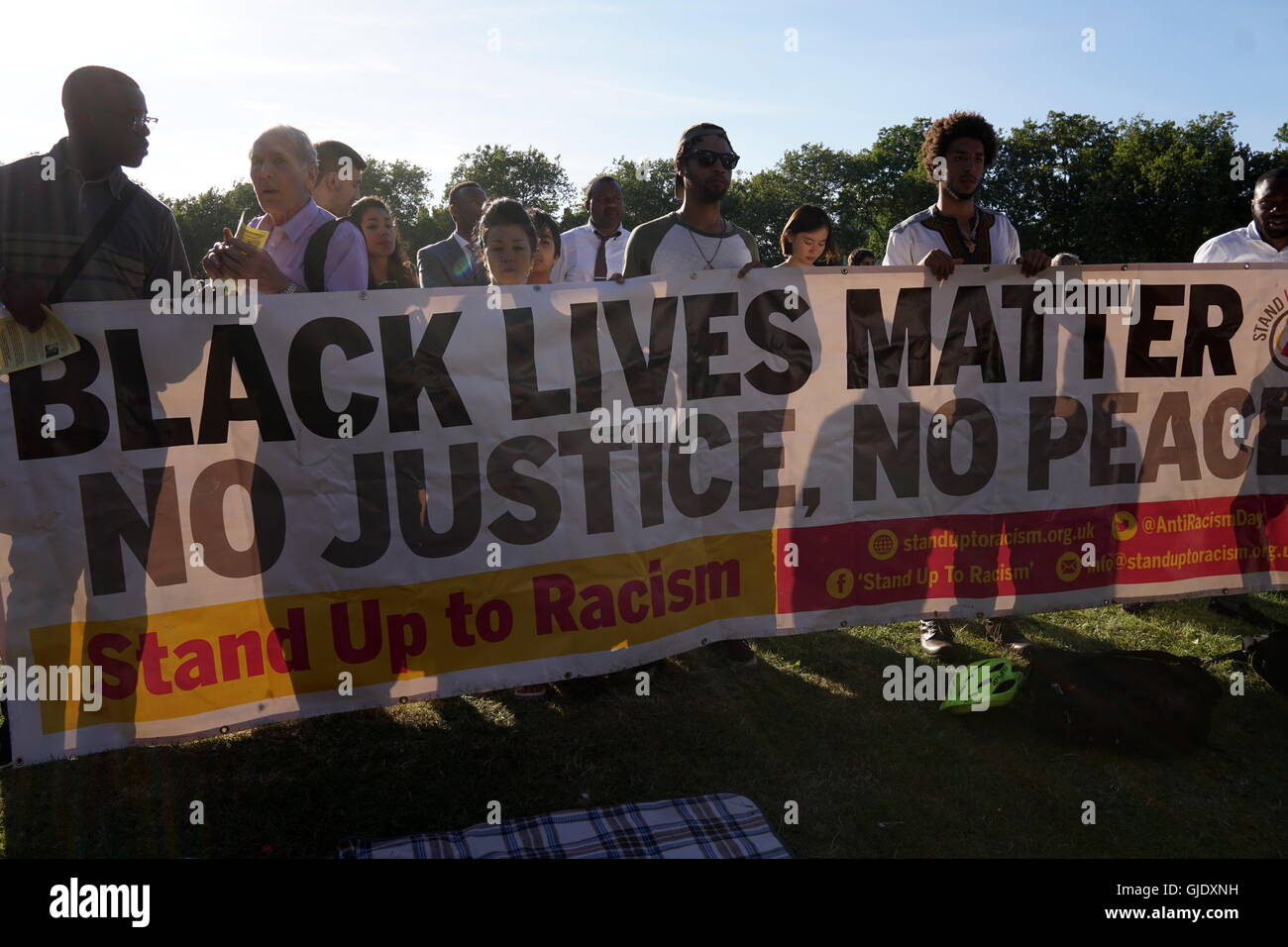 London, England, Vereinigtes Königreich. 15. August 2016. Tausende besuchen die BAME Kundgebung zur Unterstützung der Jeremy Corbyns Wiederwahlkampagne als Labour Party Leader bei Highbury Fields, London, UK. Bildnachweis: Siehe Li/Alamy Live News Stockfoto