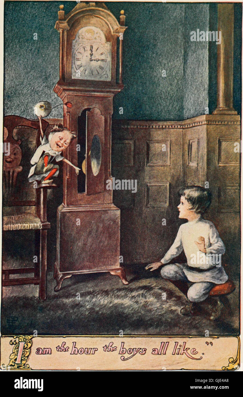 Ein Fantasy-Roman aus dem Jahr 1908, der das Konzept der Zeit durch eine fantasievolle Erzählung in einem mystischen Land erforscht. Stockfoto