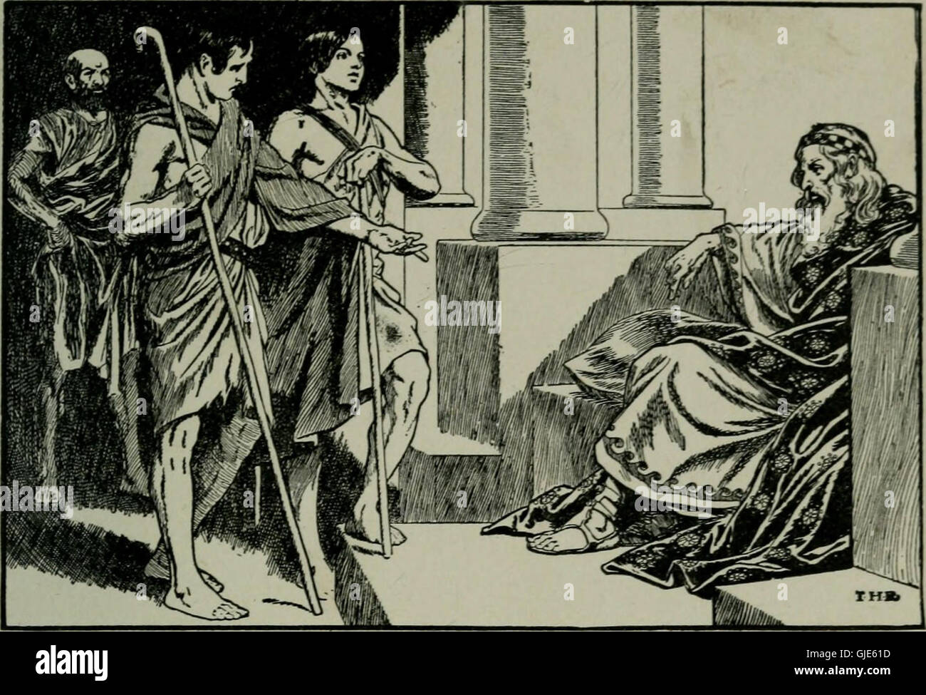 Eine Sammlung von historischen Geschichten und Geschichten aus verschiedenen Ländern aus dem Jahr 1915 mit Schwerpunkt auf kulturellen Erzählungen und Ereignissen. Stockfoto