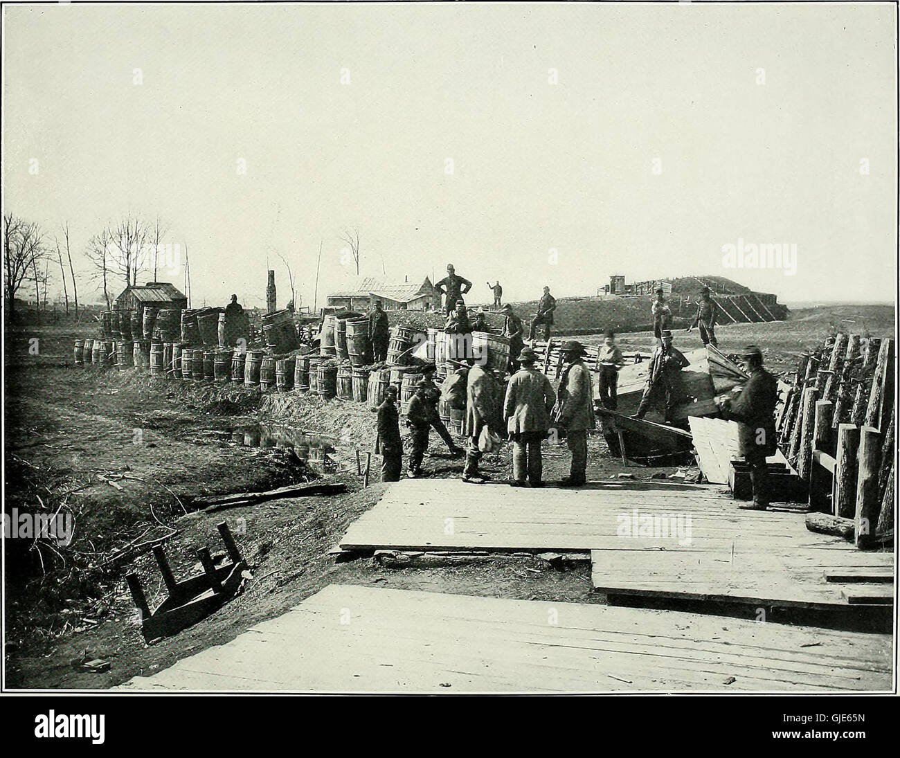 Ursprünglichen Fotografien auf den Schlachtfeldern während des Bürgerkrieges von den Vereinigten Staaten (1907) Stockfoto