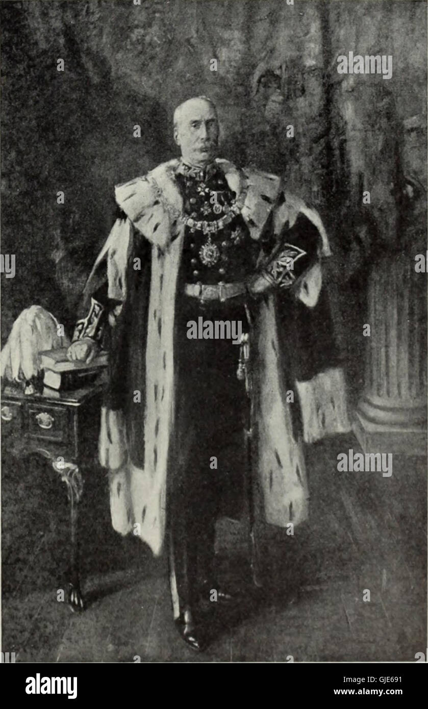 Dieses Bild zeigt das Cover von „International Studio“, einer illustrierten Zeitschrift für schöne und angewandte Kunst aus dem Jahr 1908. Das Magazin widmete sich Themen aus Kunst, Design und Handwerk und zeigte zeitgenössische Bewegungen. Stockfoto