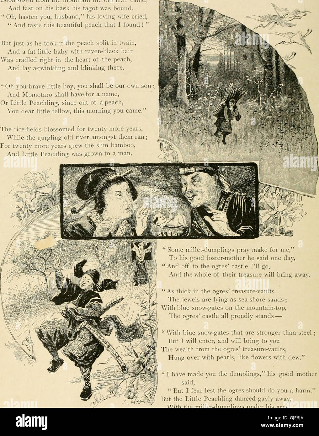 Kinder Balladen aus der Geschichte und Volkskunde (1886) Stockfoto