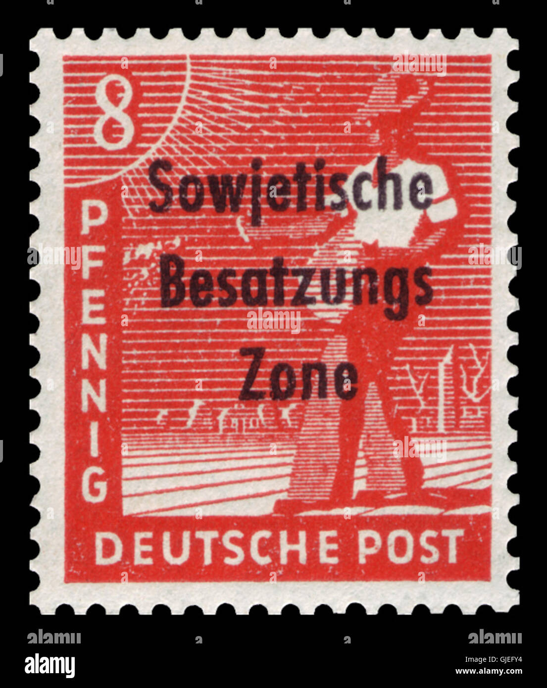 SBZ 1948 184 Sämann Stockfoto