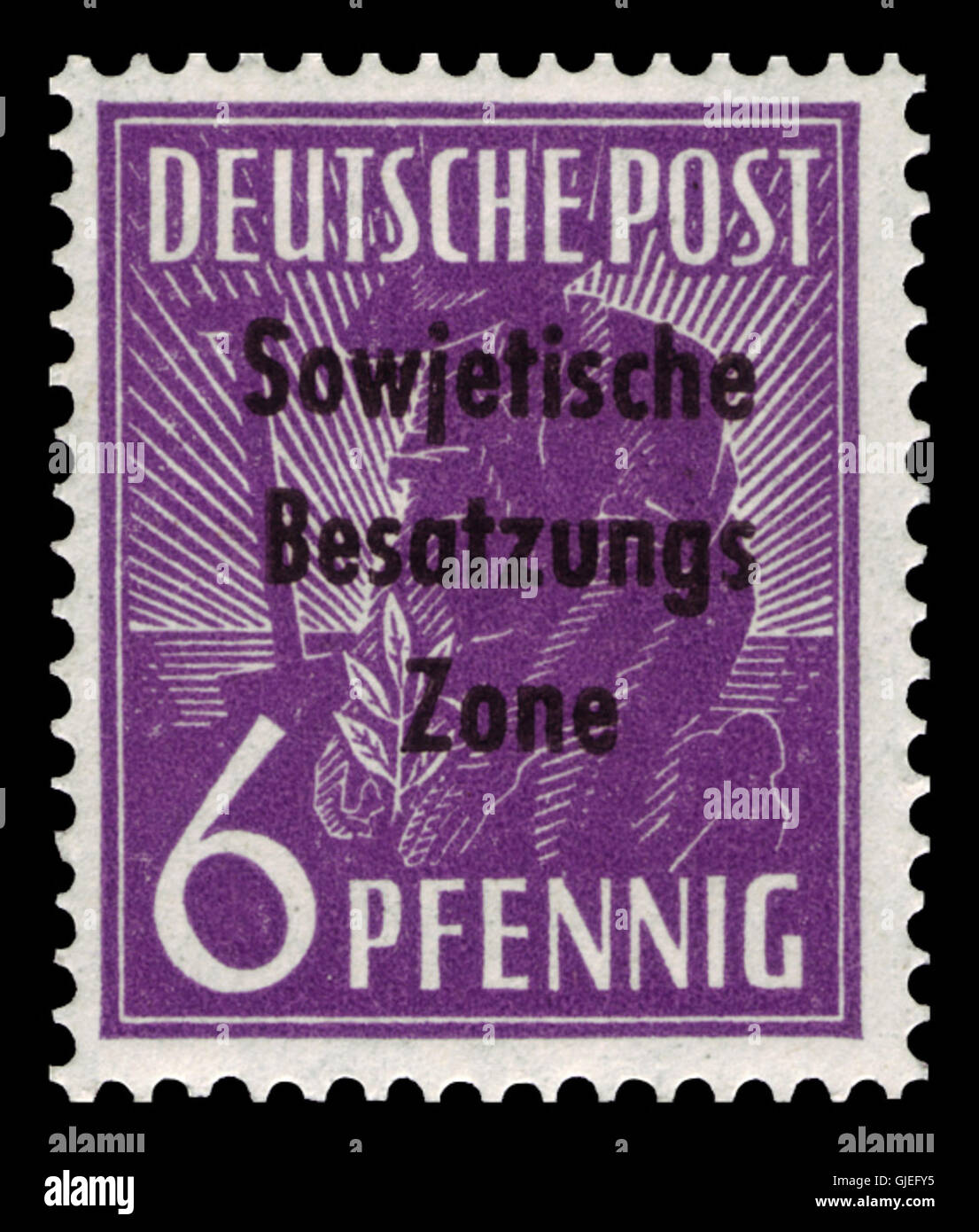 SBZ 1948 183 Baumpflanzer Stockfoto