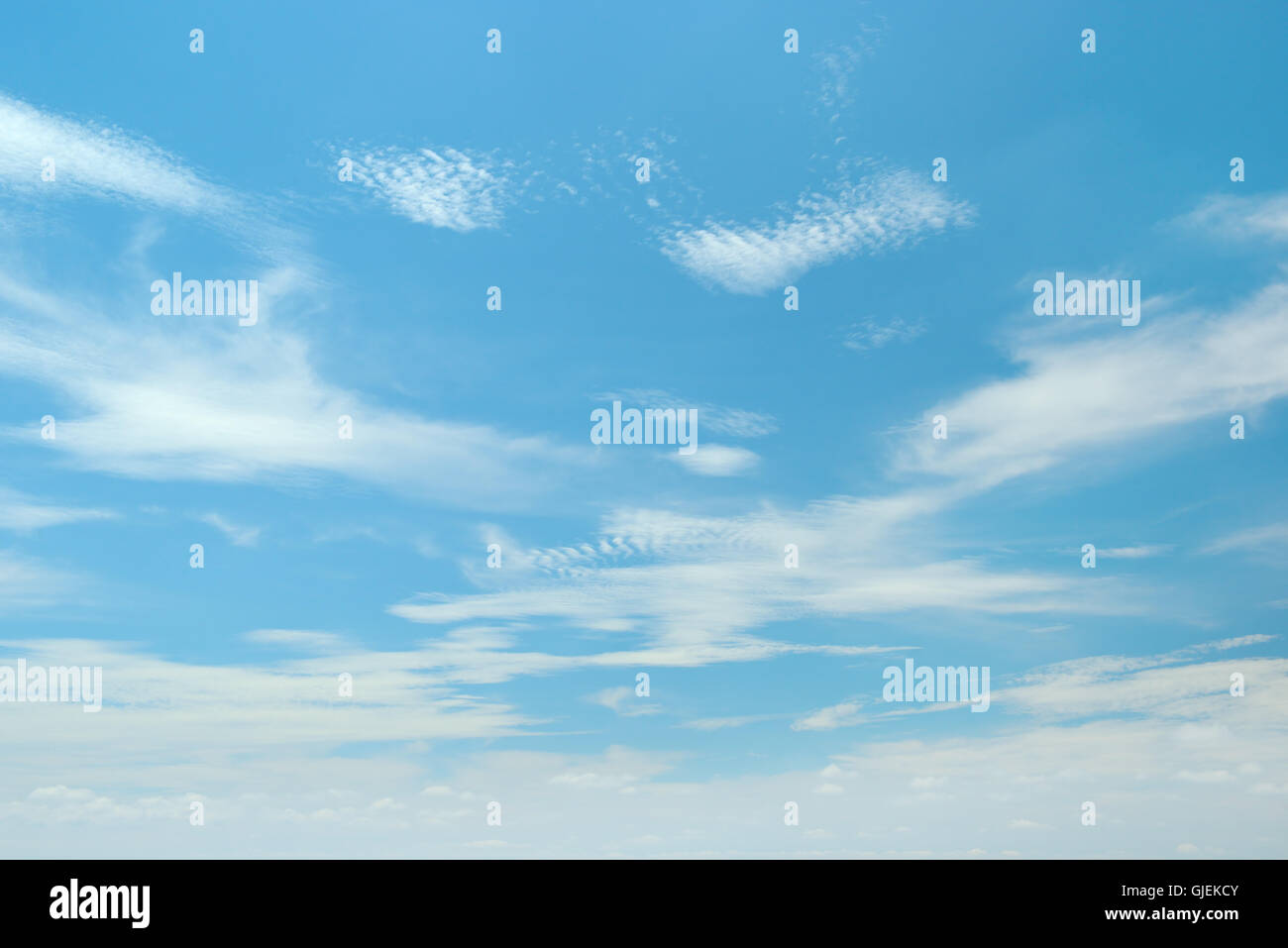 Schönen blauen Himmel mit Wolken closeup Stockfoto