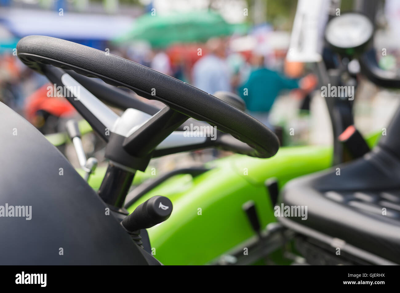 Landmaschinen in landwirtschaftliche Messe Stockfoto