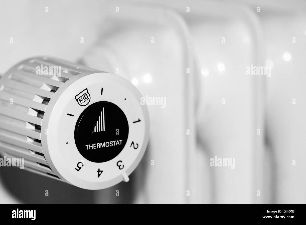 Thermostat Stockfoto